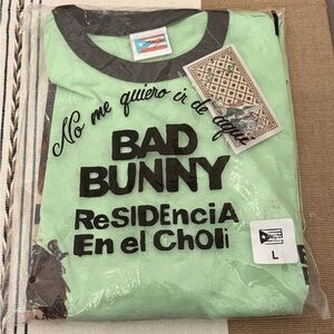 NWT Bad Bunny Merch - No Me Quiero Ir De Aquí T-shirt